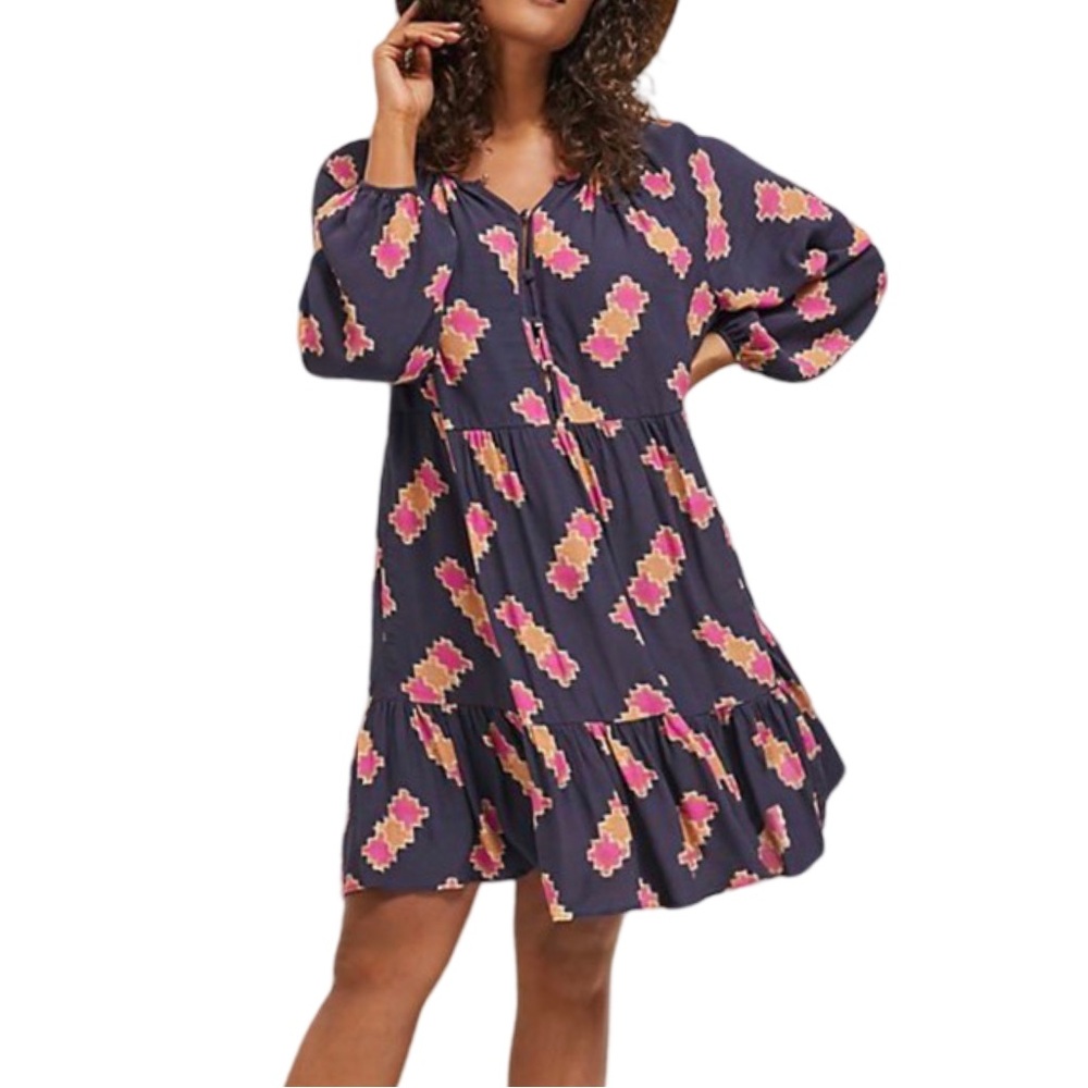 Anthropologie Sammi Tiered Mini Dress Woman’s Small